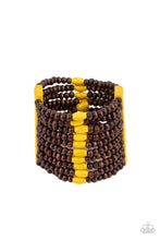 Load image into Gallery viewer, Tropical Trendsetter - Yellow Bracelet - Wood
