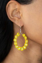 Load image into Gallery viewer, Festively Flower Child - Yellow Earrings
