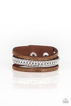 Load image into Gallery viewer, Rollin In Rhinestones - Brown Bracelet - Urban
