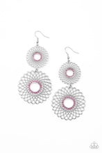 Load image into Gallery viewer, Regal Roulette - Pink Earrings
