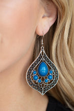 Load image into Gallery viewer, New Delhi Nouveau - Blue Earrings
