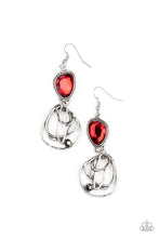 Load image into Gallery viewer, Galactic Drama - Red Earrings
