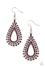 Load image into Gallery viewer, The Works - Purple Earrings
