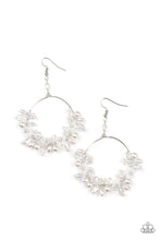 Load image into Gallery viewer, Floating Gardens - White Earrings

