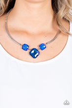 Load image into Gallery viewer, Divine IRIDESCENCE - Blue Necklace - Life of the Party October 2021
