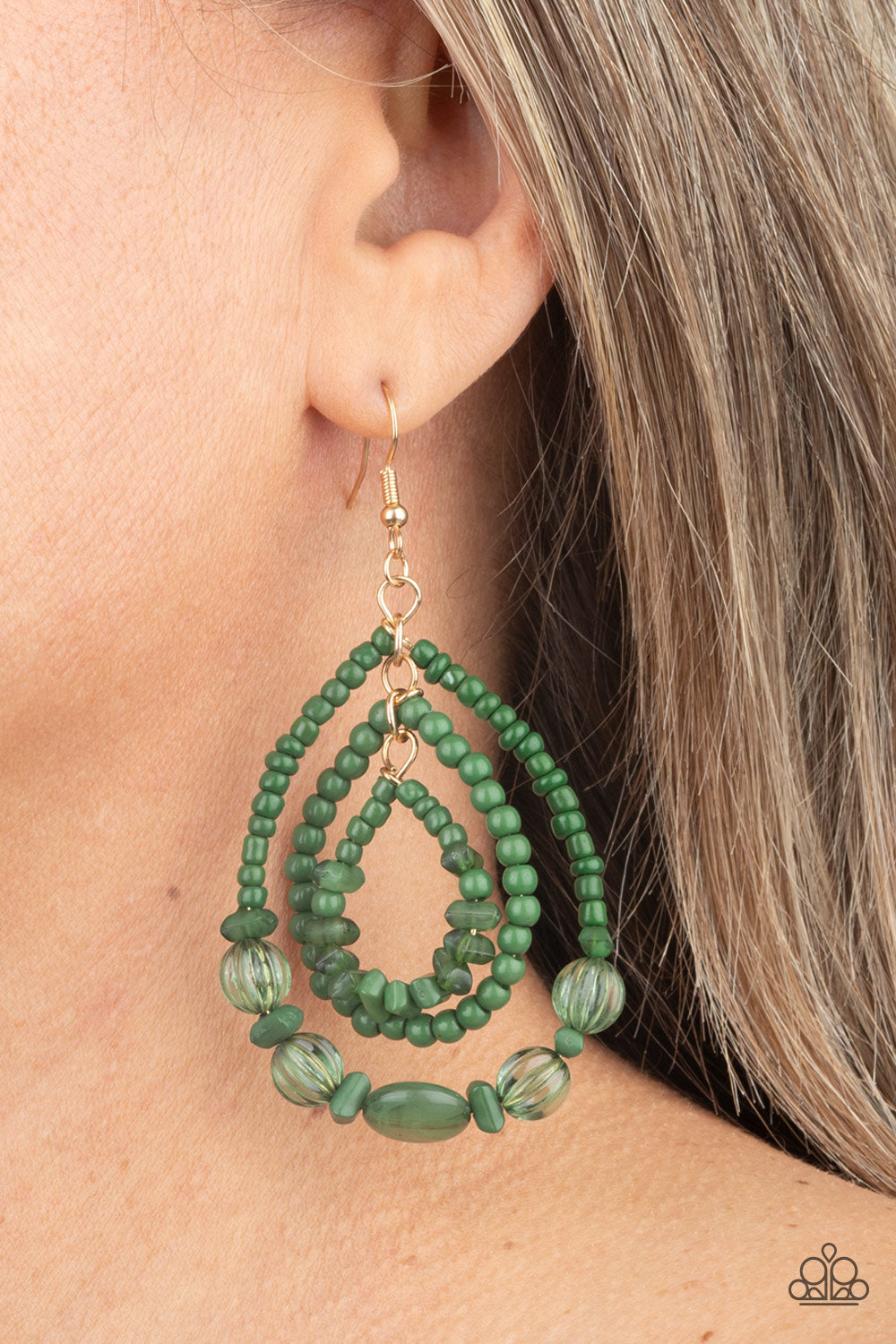 Prana Party - Green Earrings