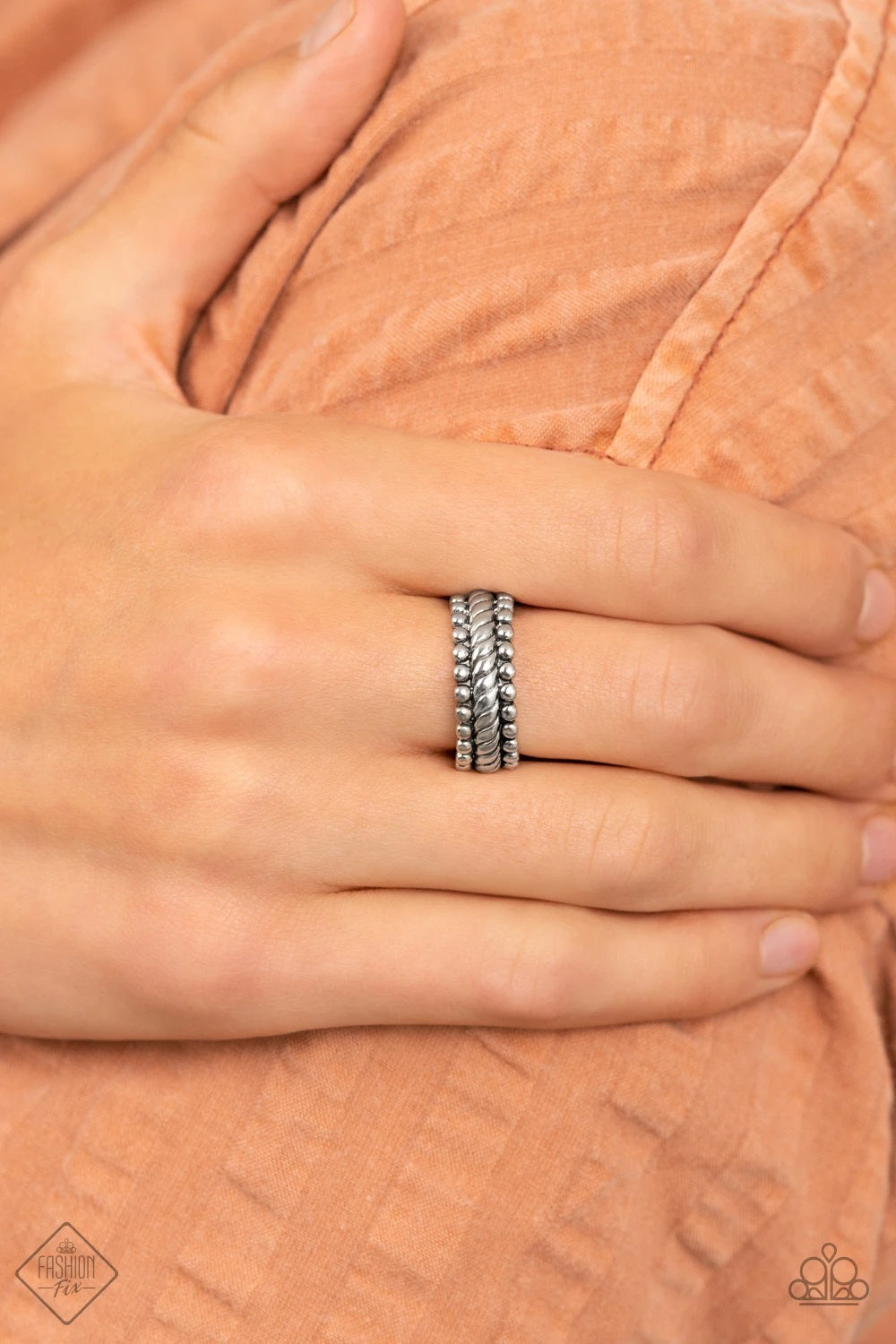 Tangible Texture - Silver Ring - Fashion Fix