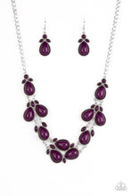 Load image into Gallery viewer, Botanical Banquet - Purple Necklace
