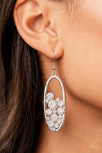 Load image into Gallery viewer, Prismatic Poker Face - White Earrings - Fashion Fix
