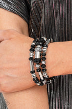 Load image into Gallery viewer, Dynamic Dazzle - Black Bracelet - Fashion Fix
