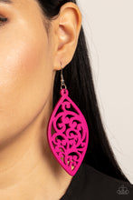 Load image into Gallery viewer, Coral Garden - Pink Earrings - Wood
