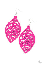 Load image into Gallery viewer, Coral Garden - Pink Earrings - Wood
