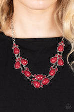 Load image into Gallery viewer, Botanical Banquet - Red Necklace
