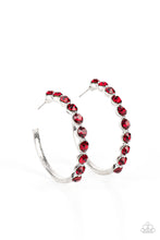 Load image into Gallery viewer, Photo Finish - Red Earrings - Hoop
