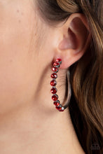 Load image into Gallery viewer, Photo Finish - Red Earrings - Hoop
