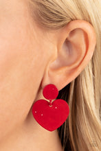 Load image into Gallery viewer, Just a Little Crush - Red Earrings
