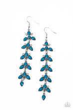 Load image into Gallery viewer, Fanciful Foliage - Blue Earrings
