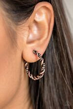 Load image into Gallery viewer, Plainly Panama - Hoop- Copper Earrings - Hoop
