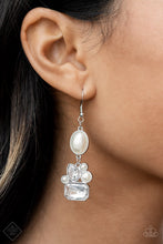 Load image into Gallery viewer, Showtime Twinkle - White Earrings - Fashion Fix
