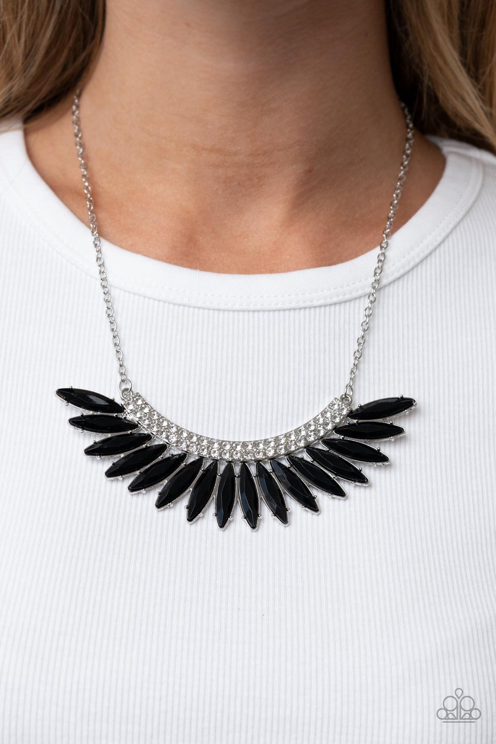 Flauntable Flamboyance - Black Necklace