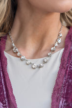 Load image into Gallery viewer, Fiercely 5th Avenue  -Hands Off the Crown!  - White Necklace Set - Fashion Fix
