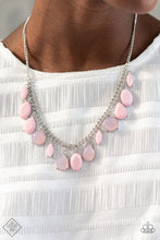 Load image into Gallery viewer, Glimpses of Malibu - Fairytale Fortuity - Pink Necklace Set - Fashion Fix
