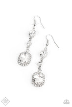 Load image into Gallery viewer, Glass Slipper Sparkle - White Earrings - Fashion Fix
