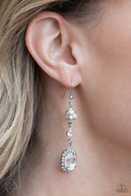 Load image into Gallery viewer, Glass Slipper Sparkle - White Earrings - Fashion Fix
