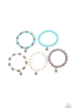 Load image into Gallery viewer, Starlet Shimmer Bracelet - White and Silver Bracelet
