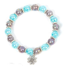 Load image into Gallery viewer, Starlet Shimmer Bracelet - White and Silver Bracelet

