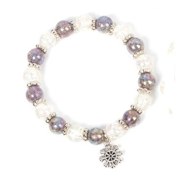 Starlet Shimmer Bracelet - White and Silver Bracelet