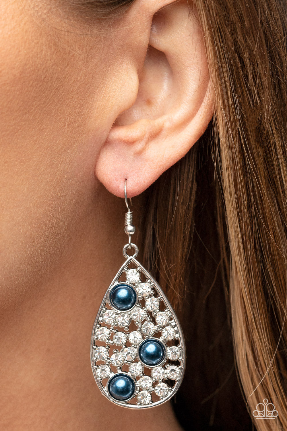 Bauble Burst - Blue Earrings