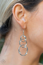 Load image into Gallery viewer, Revolving Radiance - White Earrings - Fashion Fix
