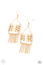 Load image into Gallery viewer, Tribal Tapestry - Gold Earrings - Fashion Fix
