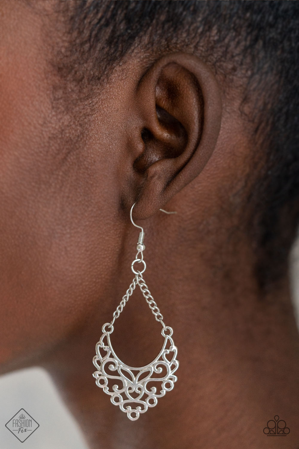 Sentimental Setting - Silver Earrings - Fashion Fix