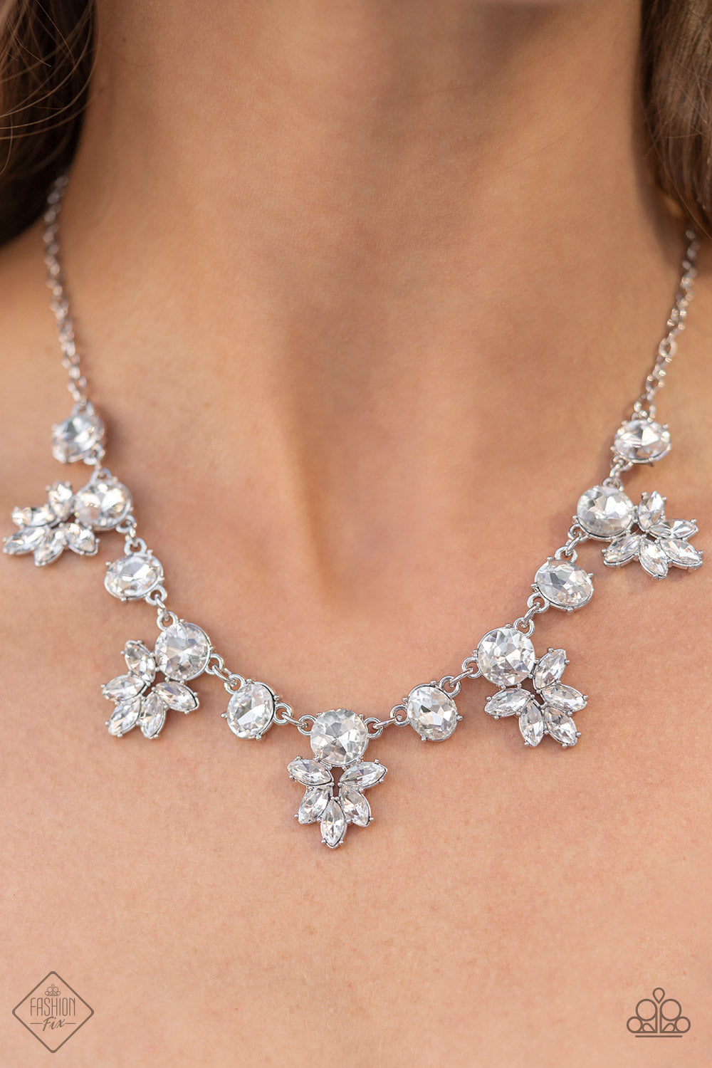 Prismatic Proposal - White Necklace - Fashion Fix