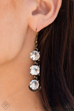 Load image into Gallery viewer, Determined to Dazzle - Brass Earrings- Fashion Fix

