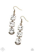 Load image into Gallery viewer, Determined to Dazzle - Brass Earrings- Fashion Fix
