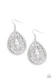 Load image into Gallery viewer, Glamour Grandeur - White Earrings
