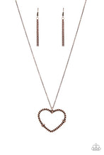 Load image into Gallery viewer, Straight From The Heart - Copper Necklace
