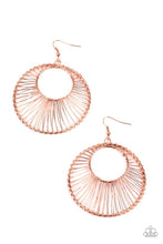 Load image into Gallery viewer, Artisan Applique - Copper Earrings - Hoop
