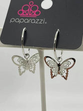 Load image into Gallery viewer, Butterfly Freestyle - Silver Earrings - Hoop - Fashion Fix
