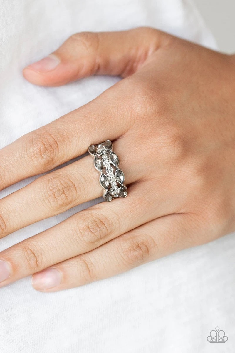 Distractingly Demure - White Ring- Paparazzi