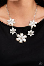 Load image into Gallery viewer, Fiercely Flowering - White Necklace - Life of the Party
