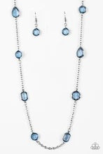 Load image into Gallery viewer, Glassy Glamorous - Blue Necklace - Paparazzi
