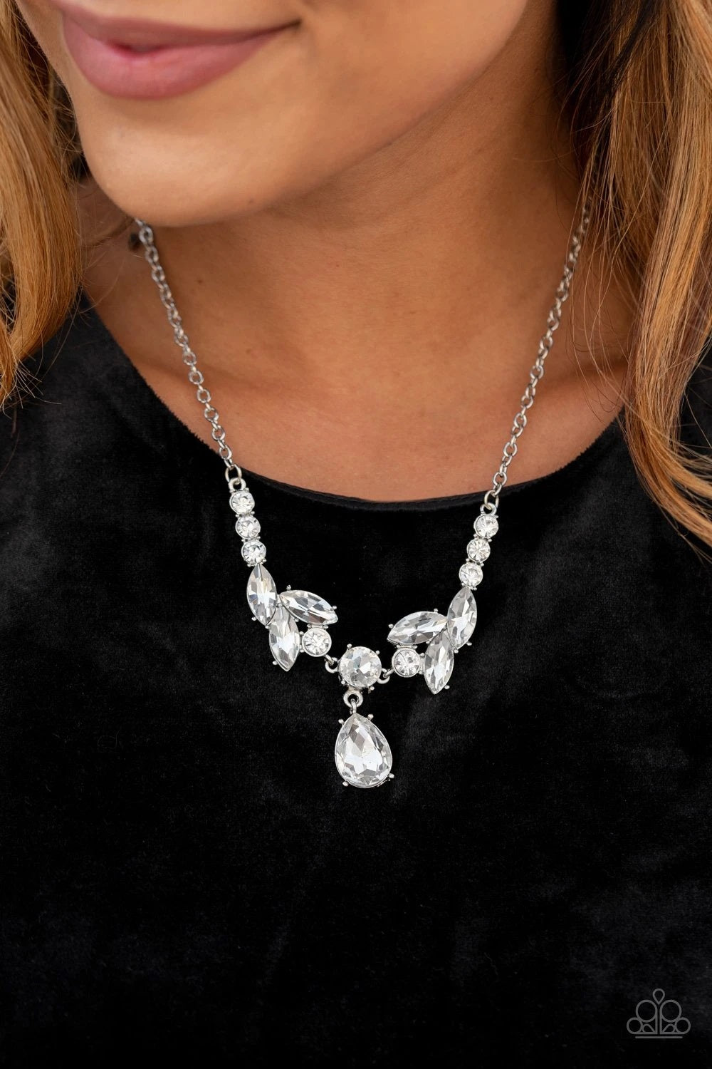 Unrivaled Sparkle - White Necklace