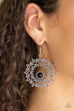 Load image into Gallery viewer, Wreathed in Whimsicality - Black Earrings
