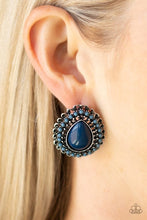 Load image into Gallery viewer, Beaded Blast - Blue Earrings - Post- Paparazzi
