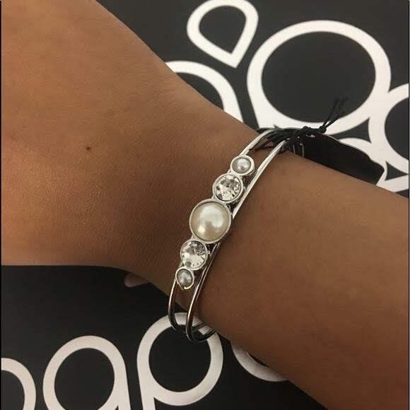 Wedding Waltz- White Bracelet-  Fashion Fix