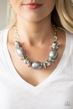 Load image into Gallery viewer, Welcome To The Big Leagues - Silver Necklace- - Paparazzi
